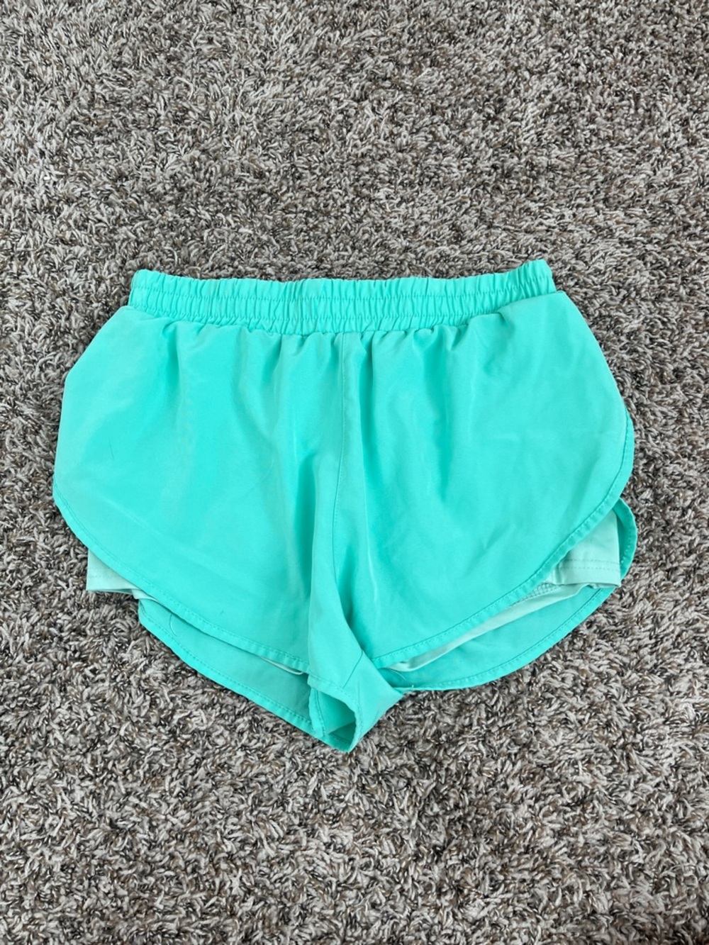 SHEIN Aqua Green Athletic Running Shorts